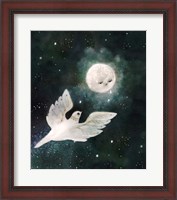 Framed Dove and Moon