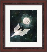 Framed Dove and Moon