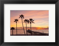 Framed Sunset & Palms