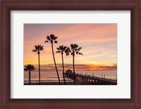 Framed Sunset & Palms