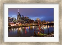 Framed Nashville at Night