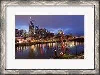 Framed Nashville at Night