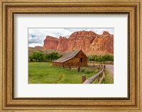 Framed Red Rock Barn