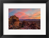 Framed Sunset over the Canyon