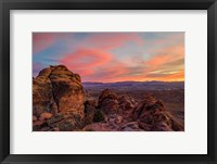 Framed Sunset over the Canyon