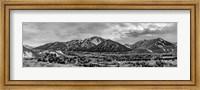 Framed Mountains BW