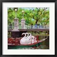 Framed Swan Boats