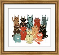 Framed Happy Cats