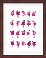 Framed Pink Bird