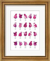 Framed Pink Bird