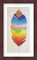 Framed Feather Chakra