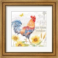 Framed 'Good Morning Sunshine V-Good Morning' border=