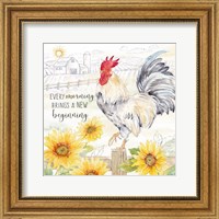 Framed 'Good Morning Sunshine VI-New Beginning' border=