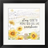 Good Morning Sunshine X-Stay Close Framed Print