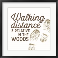 Framed Lost in Woods VI-Walking Distance