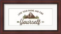 Framed Lost in Woods panel I-Find Yourself