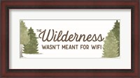 Framed Lost in Woods panel II-Wilderness