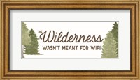 Framed Lost in Woods panel II-Wilderness