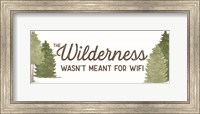 Framed Lost in Woods panel II-Wilderness