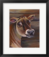 Framed Barn Cow