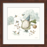 Framed Everyday Gnomes I-Winter Birds