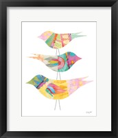 Framed 'Spring Birds II' border=