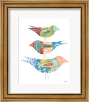 Framed 'Spring Birds I' border=