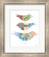 Framed 'Spring Birds I' border=