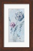 Framed Airy Blooms I Purple