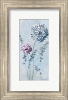 Framed Airy Blooms I Purple