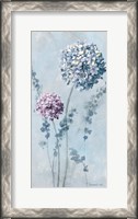 Framed Airy Blooms I Purple