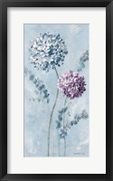 Airy Blooms II Purple Framed Print