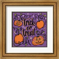 Framed 'Halloween Expressions II' border=