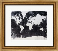 Framed Map of the World