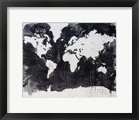 Framed Map of the World