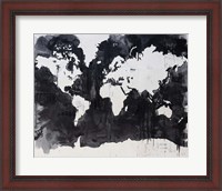 Framed Map of the World