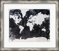 Framed Map of the World