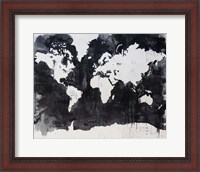 Framed Map of the World