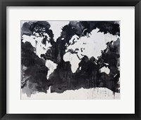 Framed Map of the World