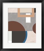 Framed 'Soft Modern II Gray' border=