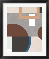 Framed 'Soft Modern II Gray' border=