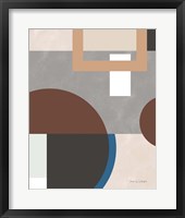 Soft Modern II Gray Framed Print