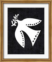 Framed Christmas Whimsy Dove