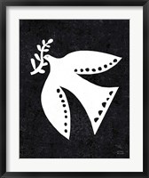 Framed Christmas Whimsy Dove