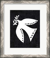 Framed Christmas Whimsy Dove