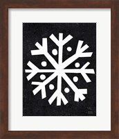 Framed 'Christmas Whimsy Snowflake' border=
