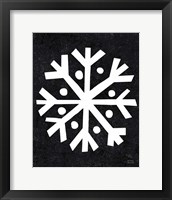 Framed 'Christmas Whimsy Snowflake' border=