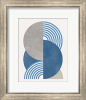 Framed Deco Glam I Blue