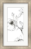 Framed Sketch of Roses Panel I