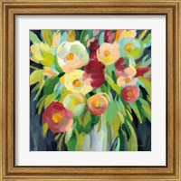 Framed 'Spring Flowers in a Vase II' border=